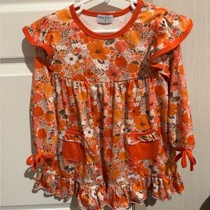 NWT Abby & Evie Fall Floral Ruffle Dress